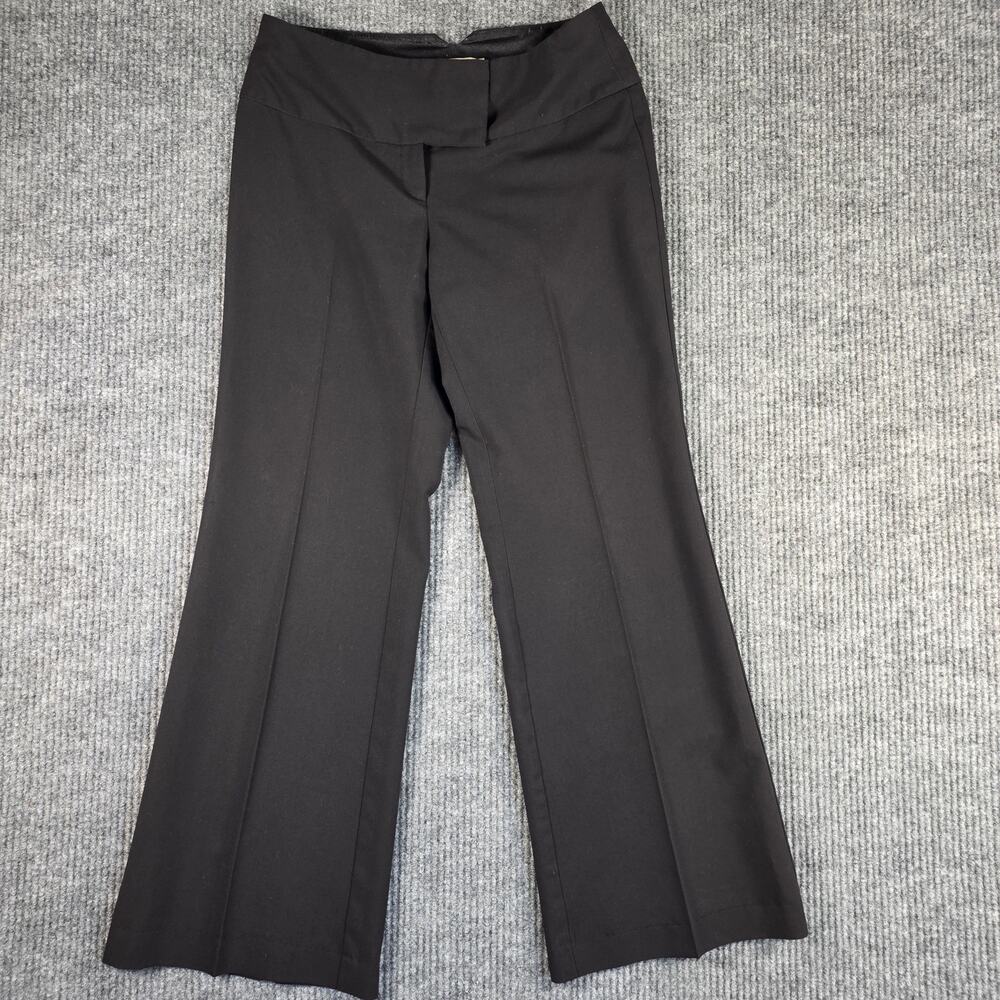 White House‎ Black Market Black Bootcut Dress Pants Womens 6 Career Stretch